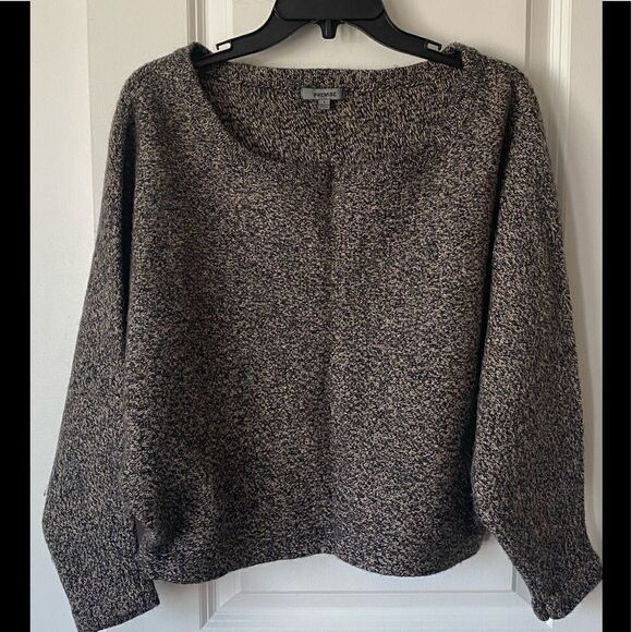 Premise Sweater Cotton Wool Blend Black And Tan - Picture 7 of 12